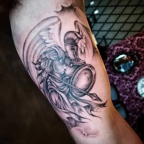 Spartan Angel Tattoo