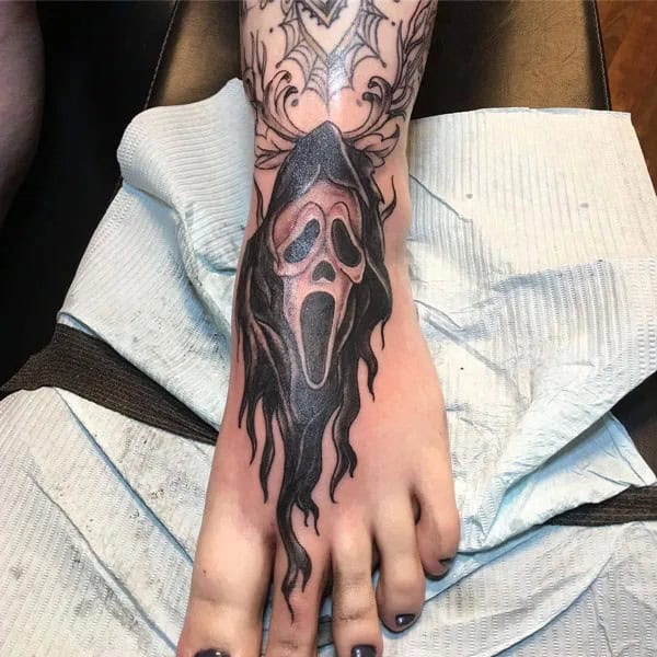 Scream Wrist Tattoo