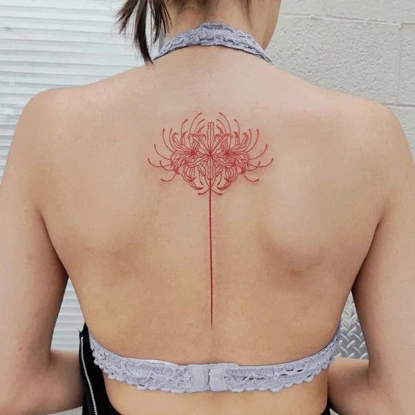 Demon Slayer Spider Lily Tattoo