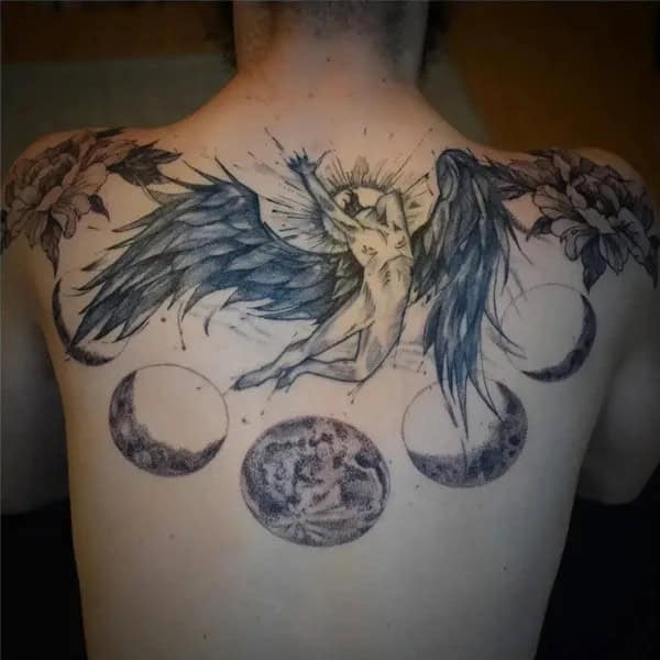 Icarus Back Tattoo