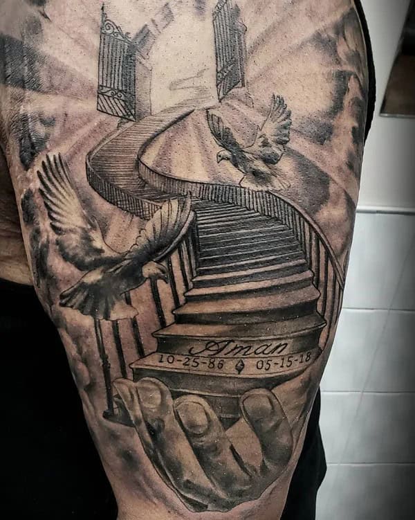 More Unique Stairway To Heaven Tattoo Ideas To Wear in 2024