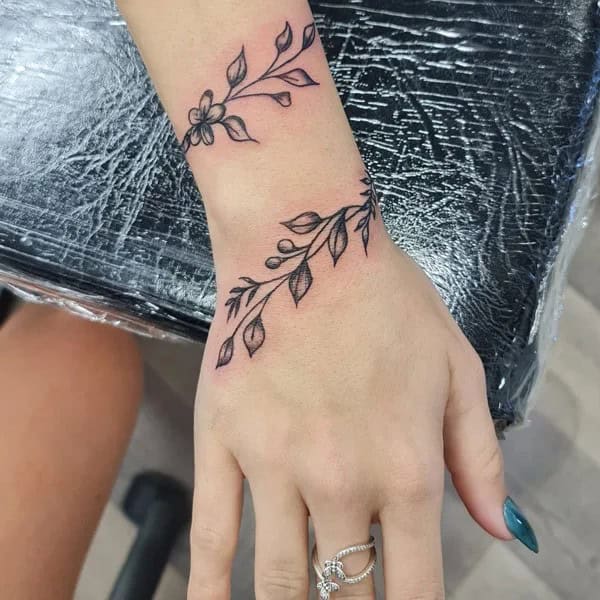 Vine Wrist Tattoo