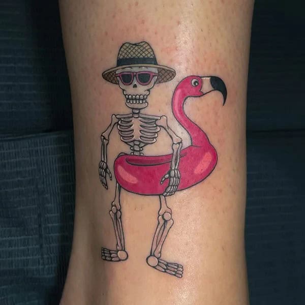 Cute Skeleton Tattoo