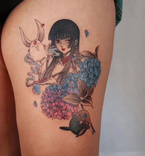 Anime Foot Tattoo