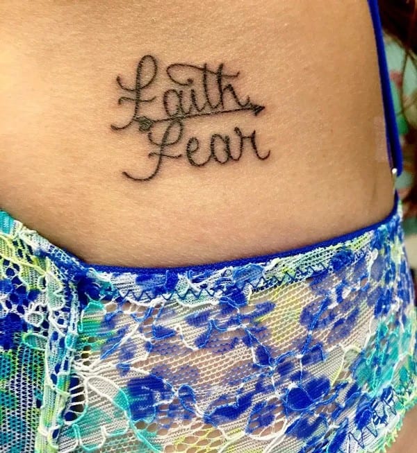 “Faith Over Fear” Cancer Tattoo