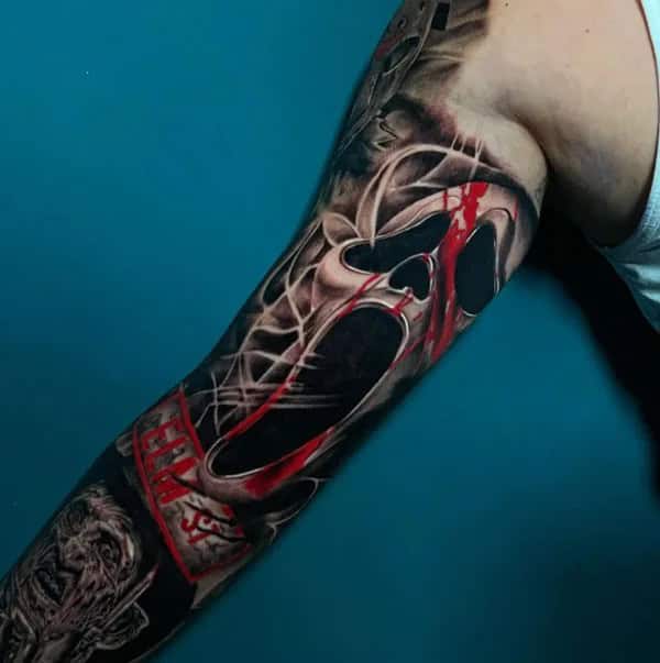 Scream Wrist Tattoo