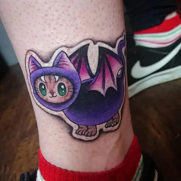 Bat Tattoo On Hand