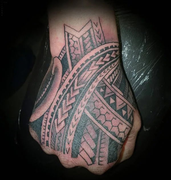 Polynesian Hand Tattoo