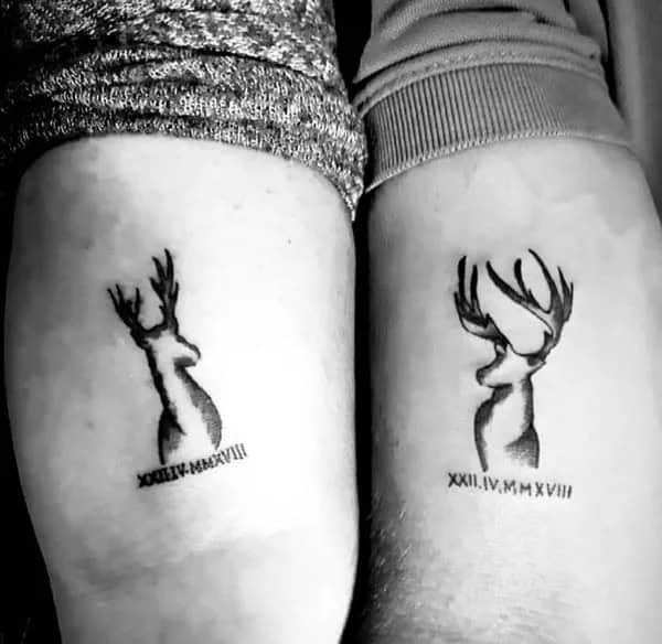 Couple Deer Tattoo