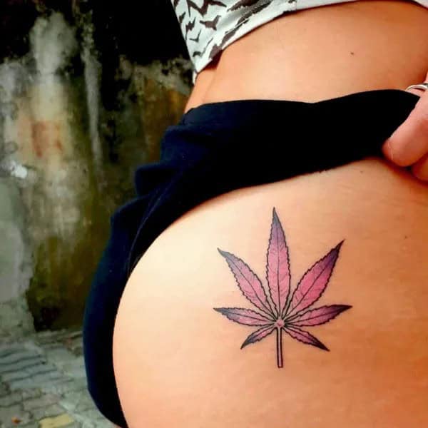 Weed Leaf Tattoo