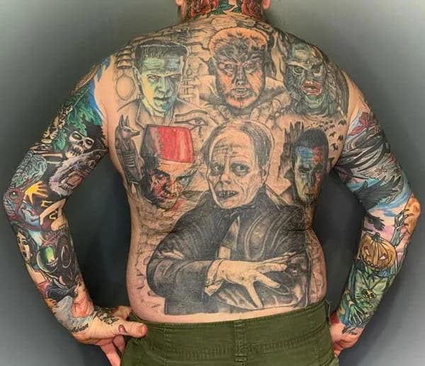 Old School Horror Tattoo