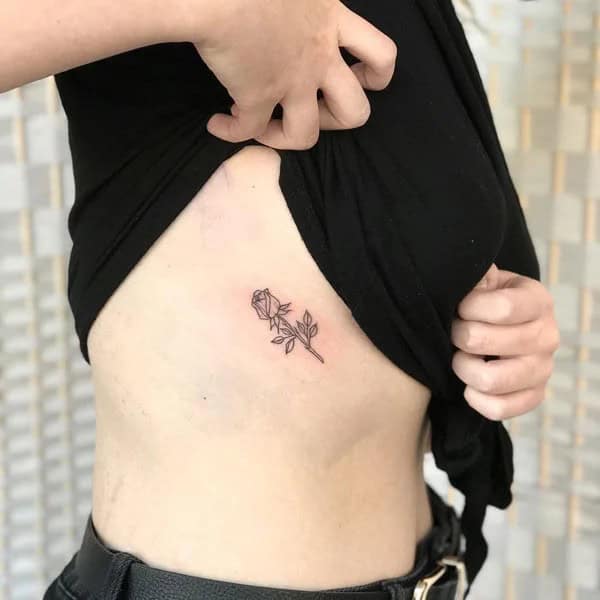 Whale Side Boob Tattoo