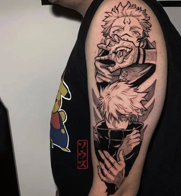 “Jujutsu Kaisen” Arm Tattoo