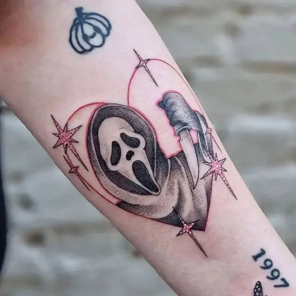 Scream Wrist Tattoo