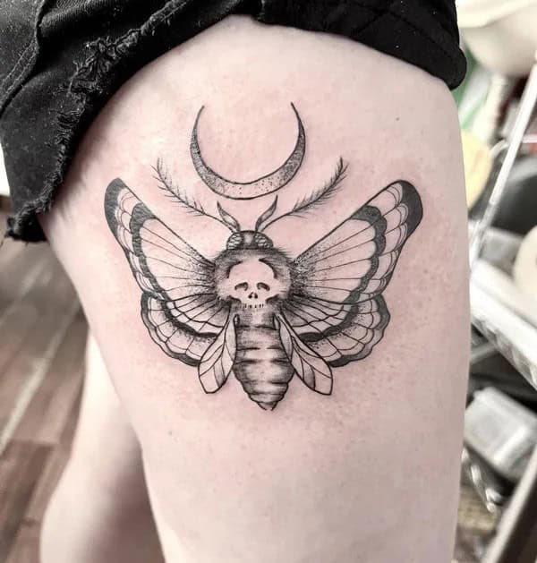 More Death Moth Tattoos That Can’t Be Ignored!