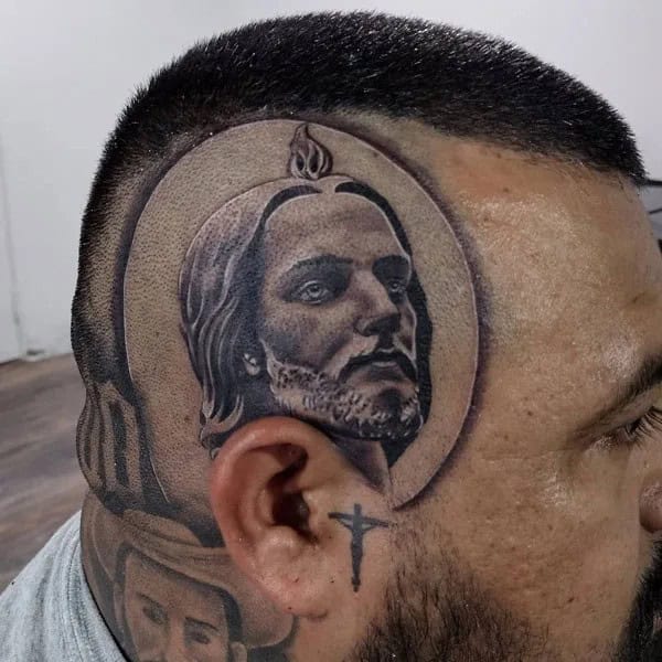 San Judas Head Tattoo