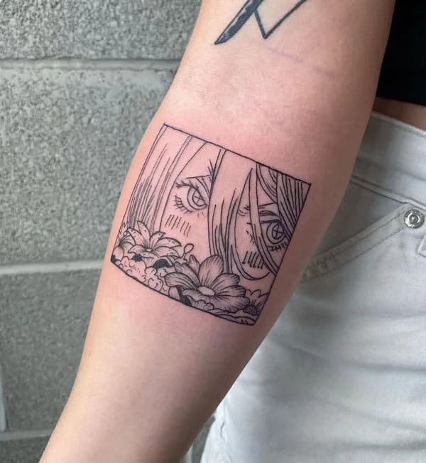 Anime Foot Tattoo