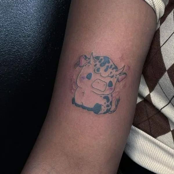 Baby Cow Tattoo