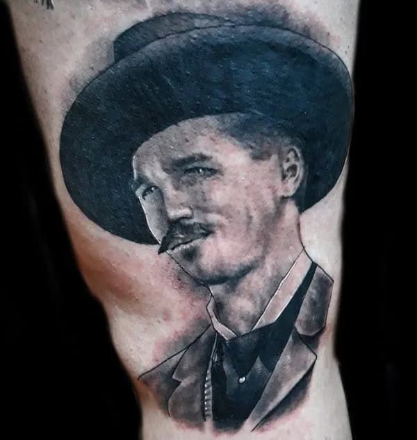 Doc Holliday Chest Tattoo