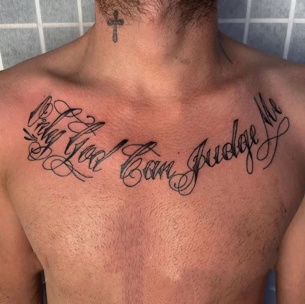 More Unique “Only God Can Judge Me” Tattoos To Take Inspiration From