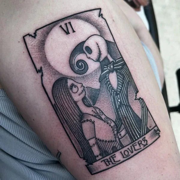 The Lovers Tarot Card Tattoo