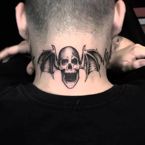 Bat Tattoo On Hand