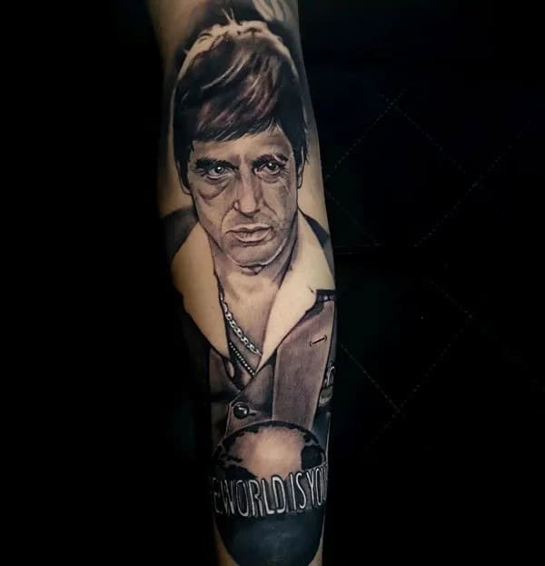 Al Pacino Scarface Tattoo