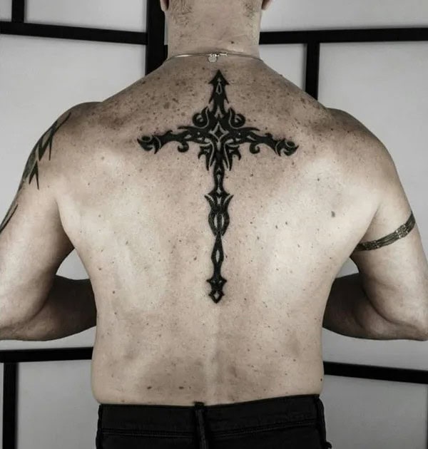 Tribal Cross Tattoo