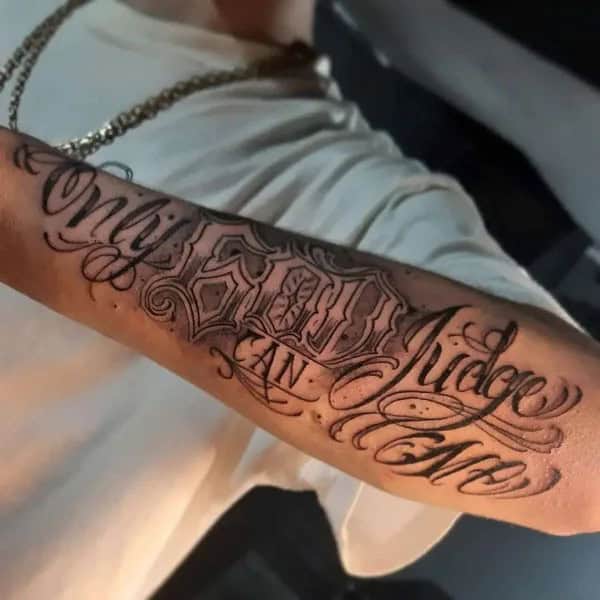 More Unique “Only God Can Judge Me” Tattoos To Take Inspiration From