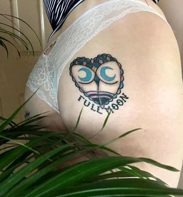 Bite Me Butt Tattoo