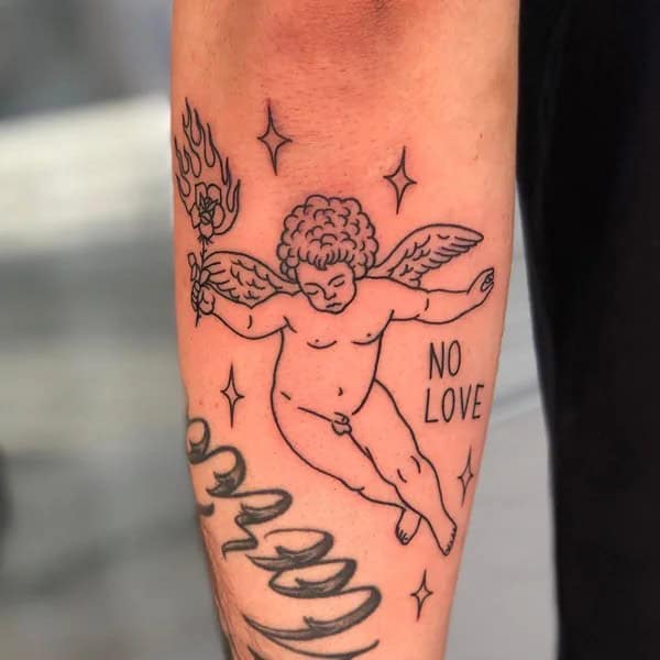 More Notable No Love Tattoo Designs You Would Like To Choose!