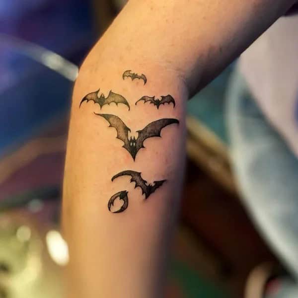 Bat Tattoo On Hand