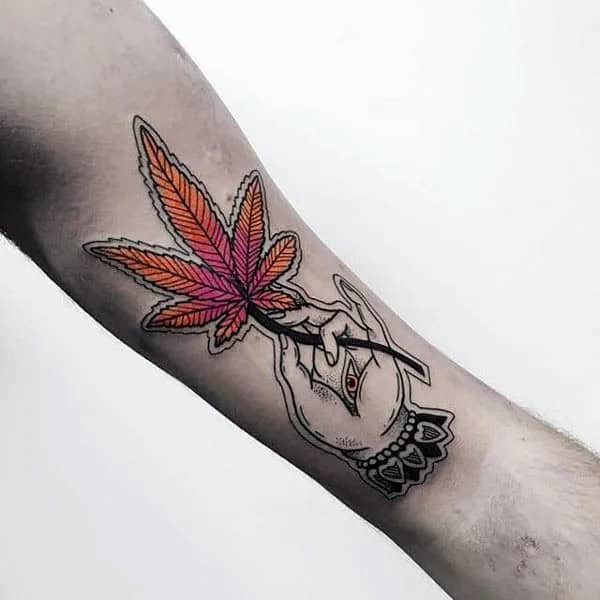 Weed Sleeve Tattoo