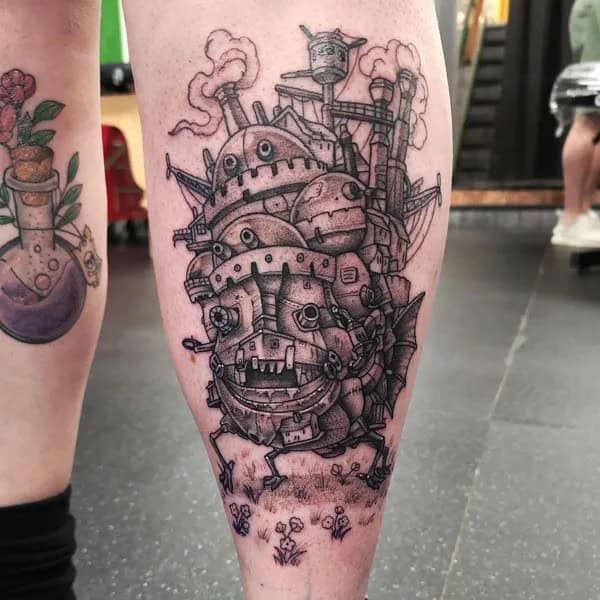 Sleeve Howl’s Moving Castle Tattoo