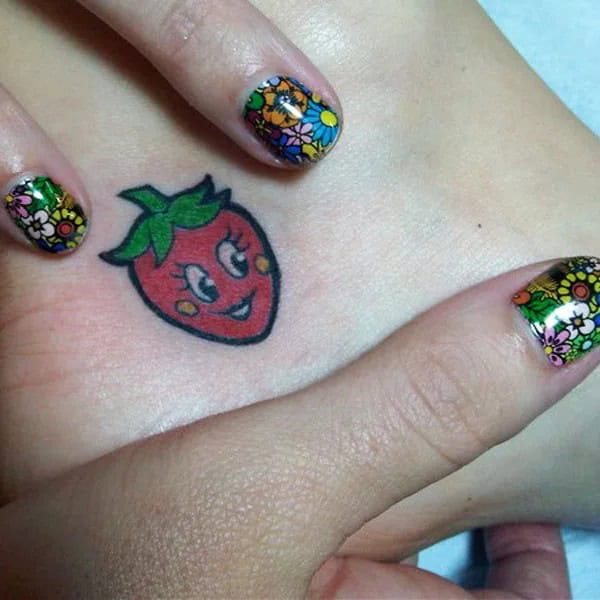 Katy Perry Strawberry Tattoo