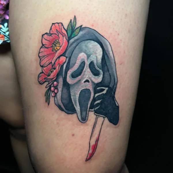 Ghostface Tattoo On Arm