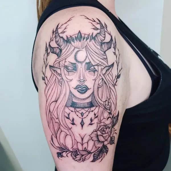 Succubus Tattoo On Arm