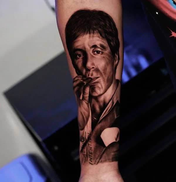 Al Pacino Scarface Tattoo