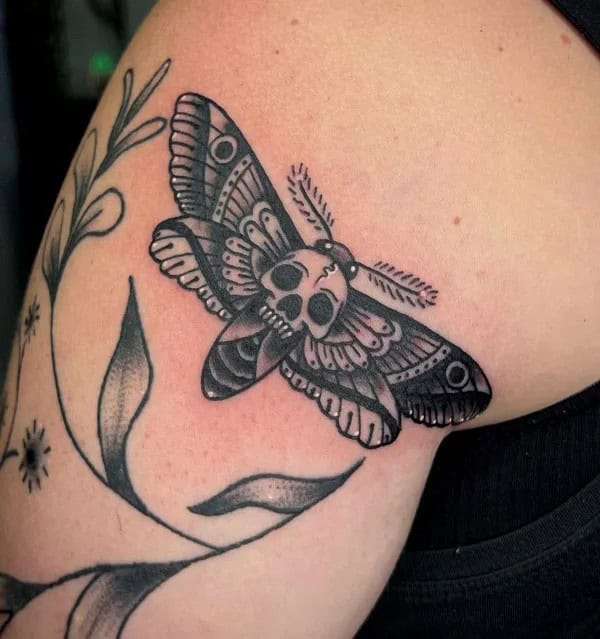 More Death Moth Tattoos That Can’t Be Ignored!