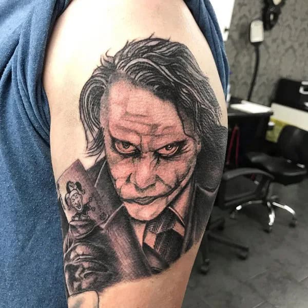 Heath Ledger Joker Tattoo