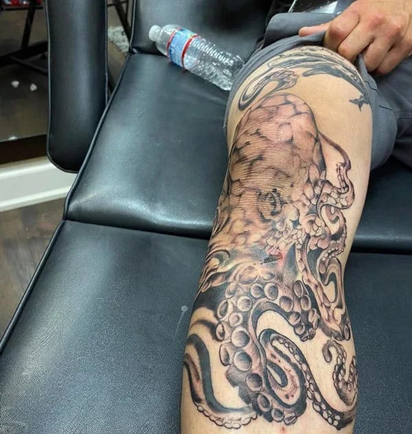 Octopus Knee Tattoo