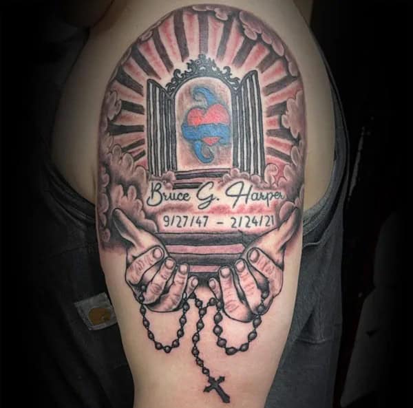 Gates of Heaven Memorial Tattoo