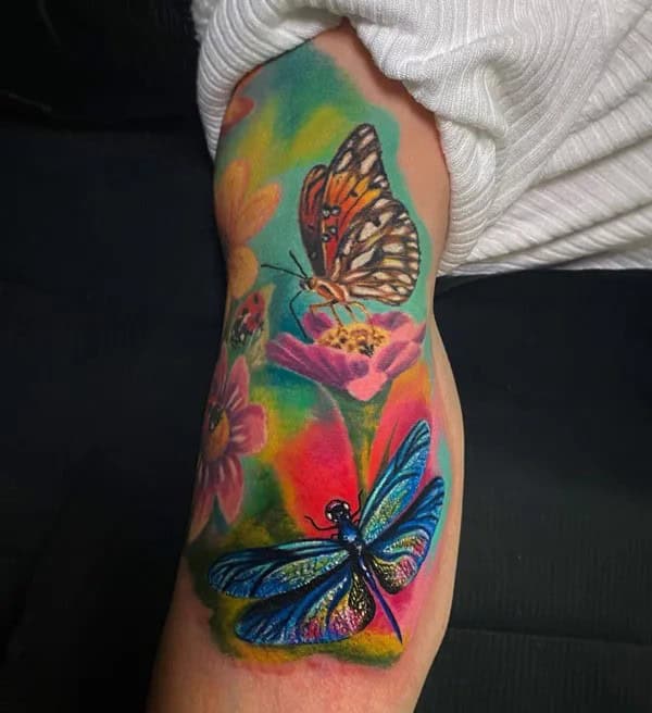 More Sublime Entries Of Dragonfly Tattoos