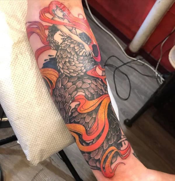 Dragon Half Sleeve Tattoo