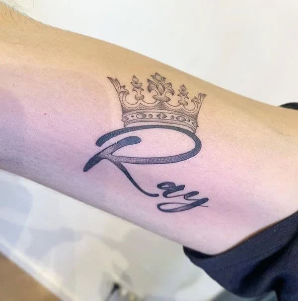 Forearm Name Tattoo