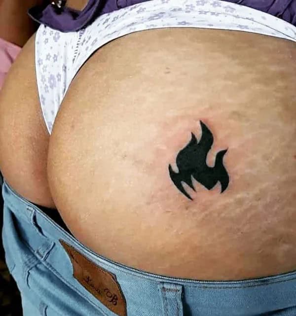 Bite Me Butt Tattoo