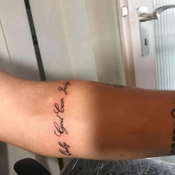 More Unique “Only God Can Judge Me” Tattoos To Take Inspiration From