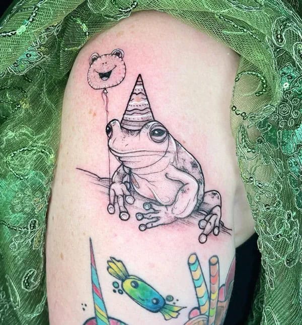 Cute Frog Tattoo