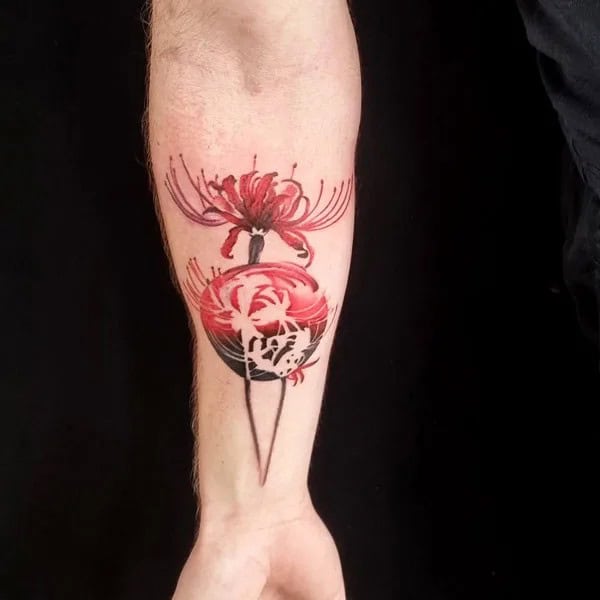 Demon Slayer Spider Lily Tattoo