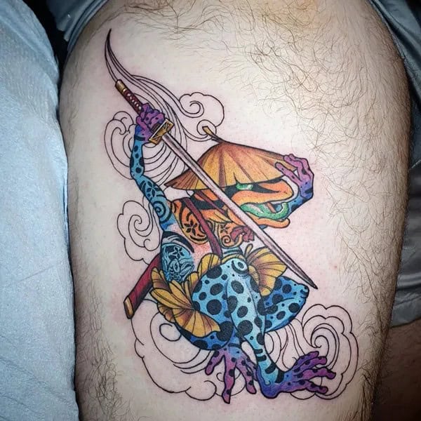 Ninja Frog Tattoo